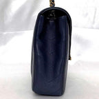 Blue Leather Chanel Flap Bag