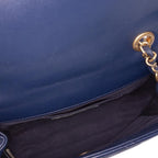 Blue Leather Chanel Flap Bag