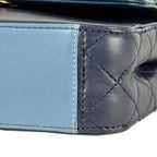 Blue Leather Chanel Flap Bag