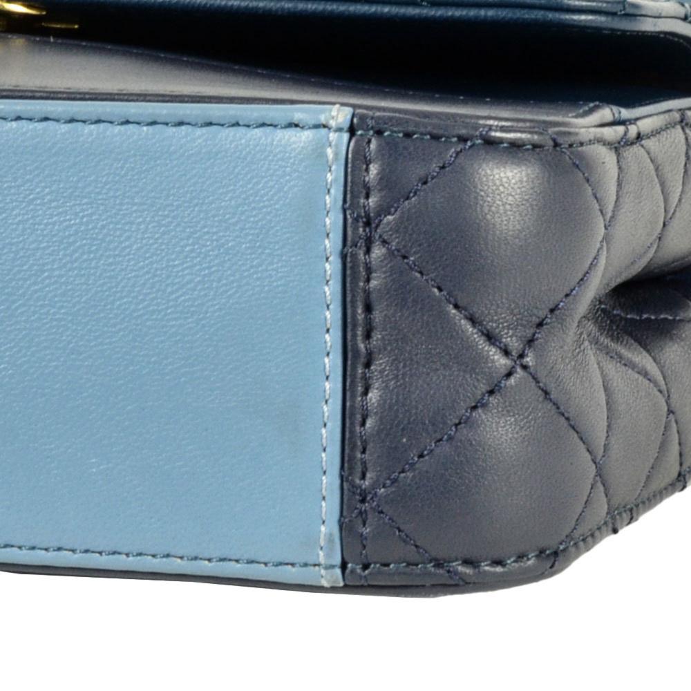 Blue Leather Chanel Flap Bag