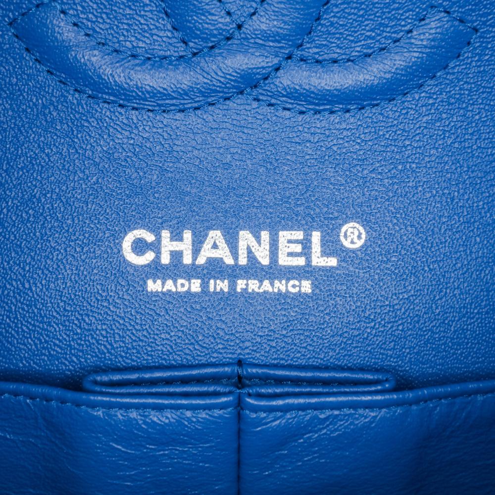 Blue Leather Chanel Flap Bag
