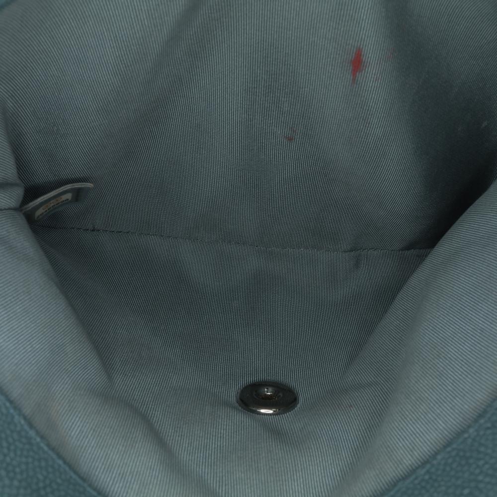 Blue Leather Chanel Flap Bag