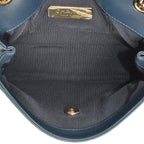 Blue Leather Chanel Flap Bag
