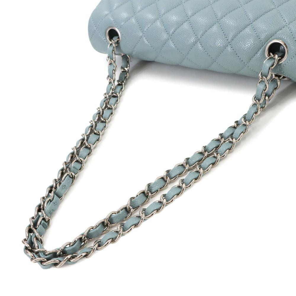 Blue Leather Chanel Shoulder Bag