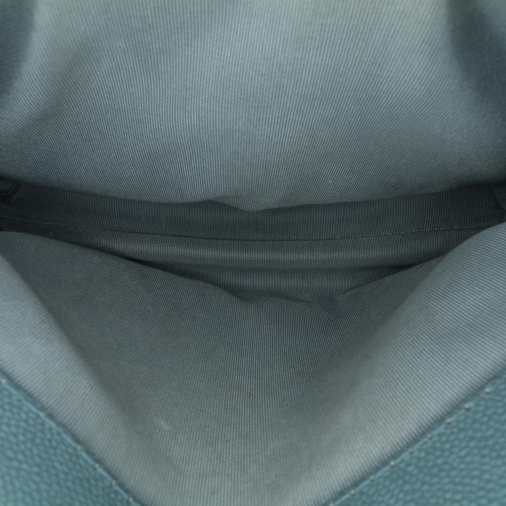 Blue Leather Chanel Flap Bag