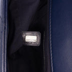 Blue Leather Chanel Flap Bag