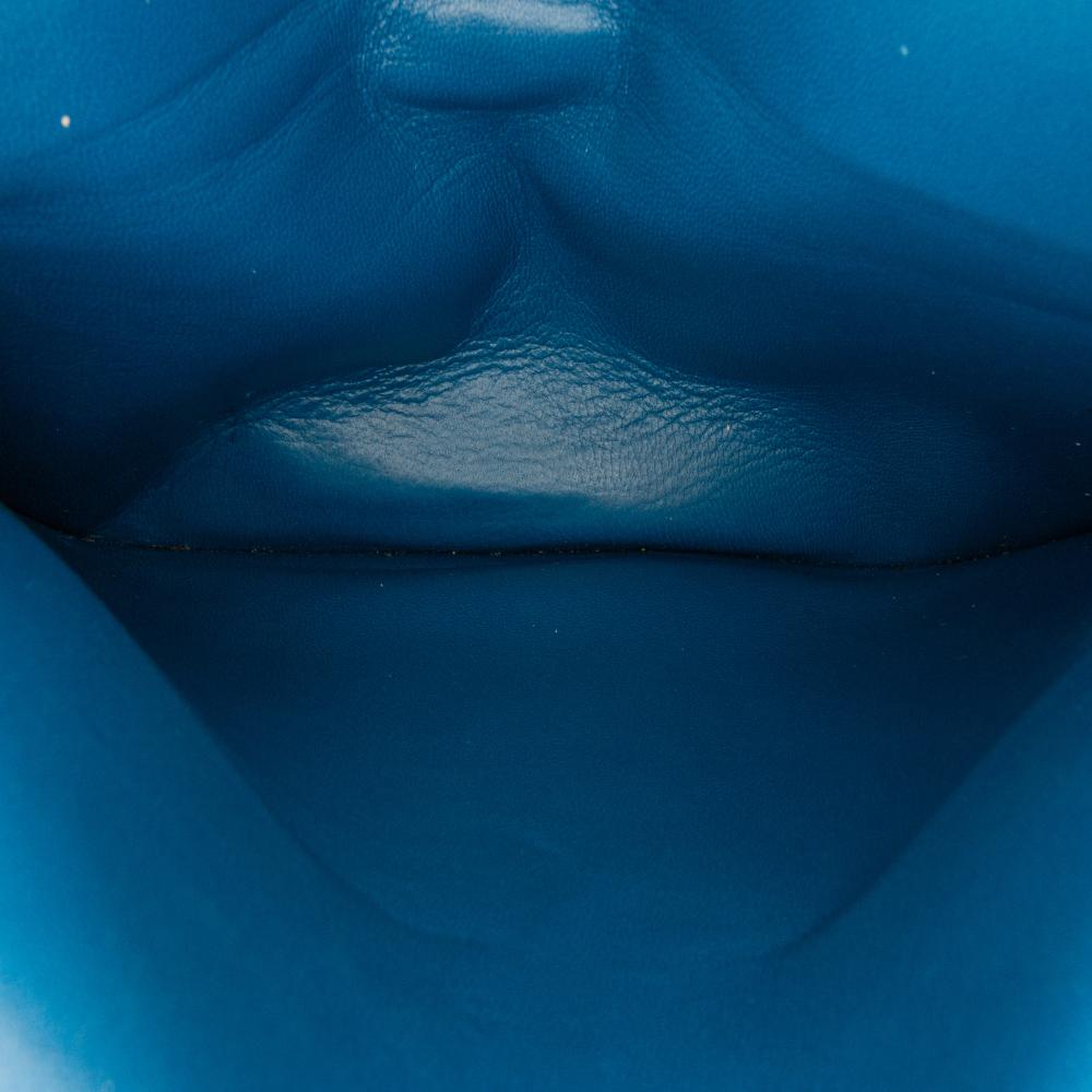 Blue Leather Chanel Flap Bag