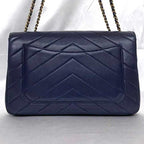 Blue Leather Chanel Flap Bag