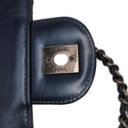 Blue Leather Chanel Flap Bag