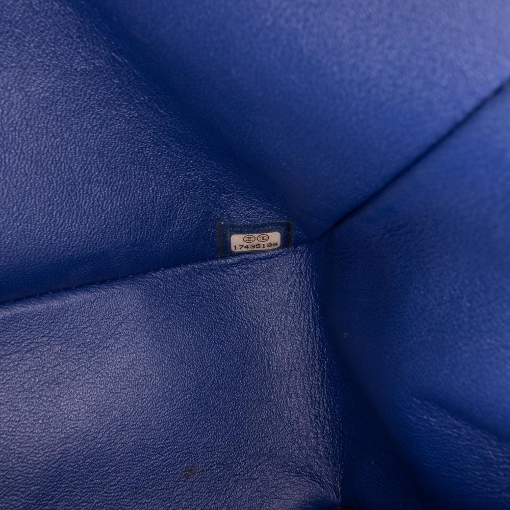 Blue Leather Chanel Flap Bag