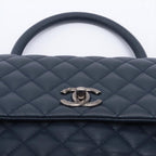 Blue Leather Chanel Flap Bag