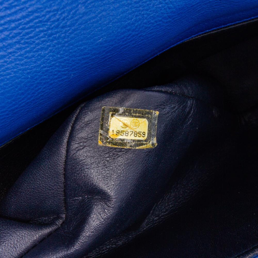 Blue Leather Chanel Flap Bag