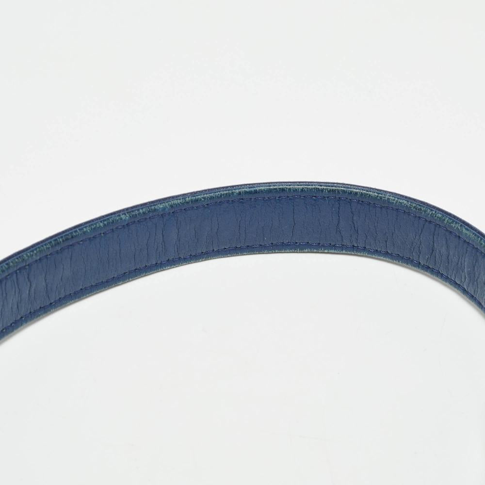 Blue Leather Chanel Flap Bag