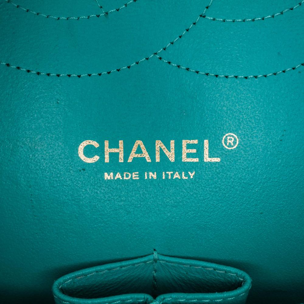 Blue Leather Chanel Flap Bag