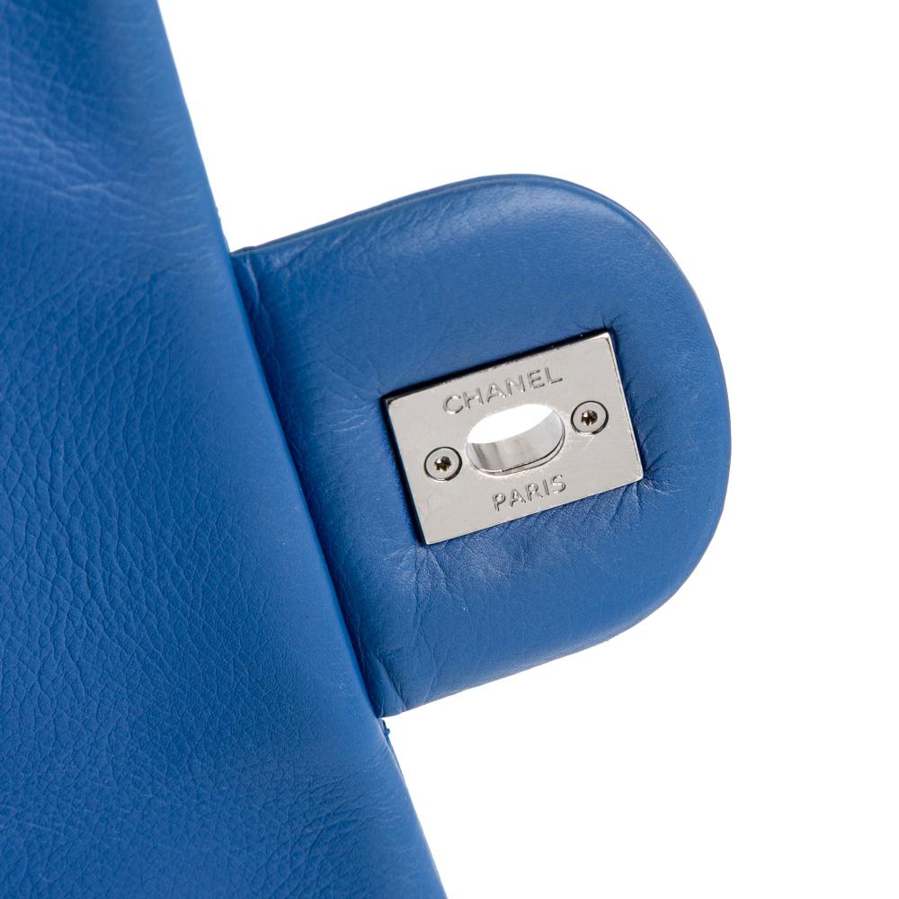 Blue Leather Chanel Flap Bag