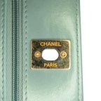 Blue Leather Chanel Wallet On Chain
