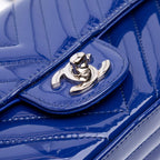 Blue Leather Chanel Flap Bag