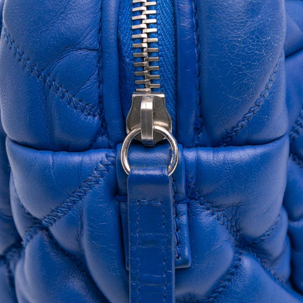 Blue Leather Chanel Shoulder Bag