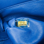 Blue Leather Chanel Flap Bag