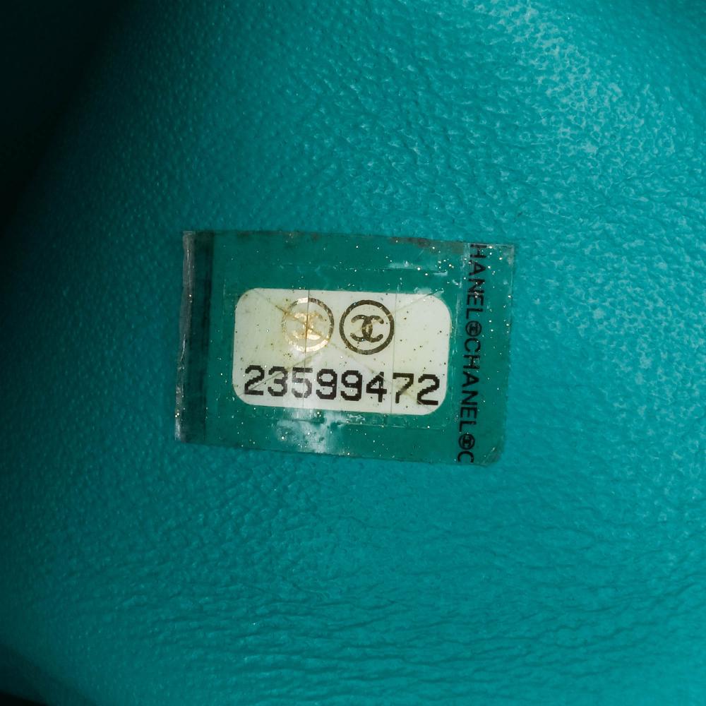 Blue Leather Chanel Flap Bag