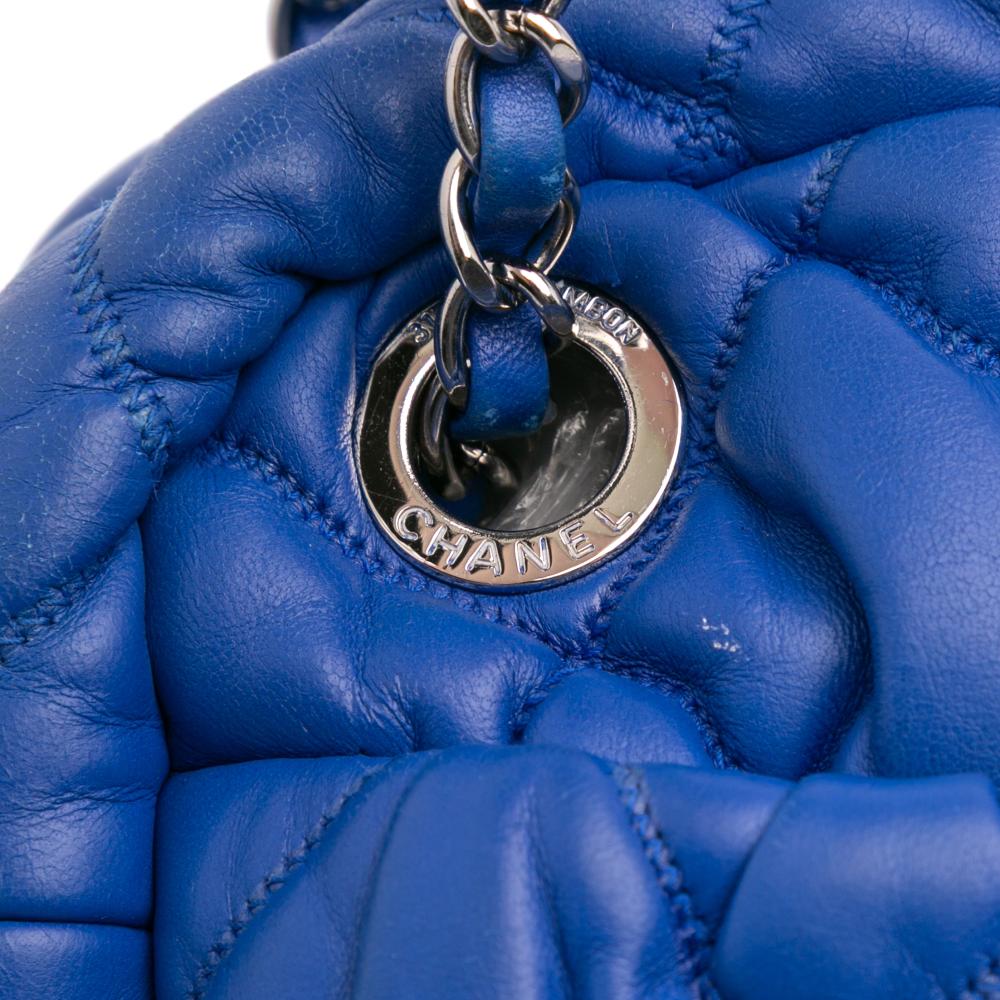 Blue Leather Chanel Shoulder Bag