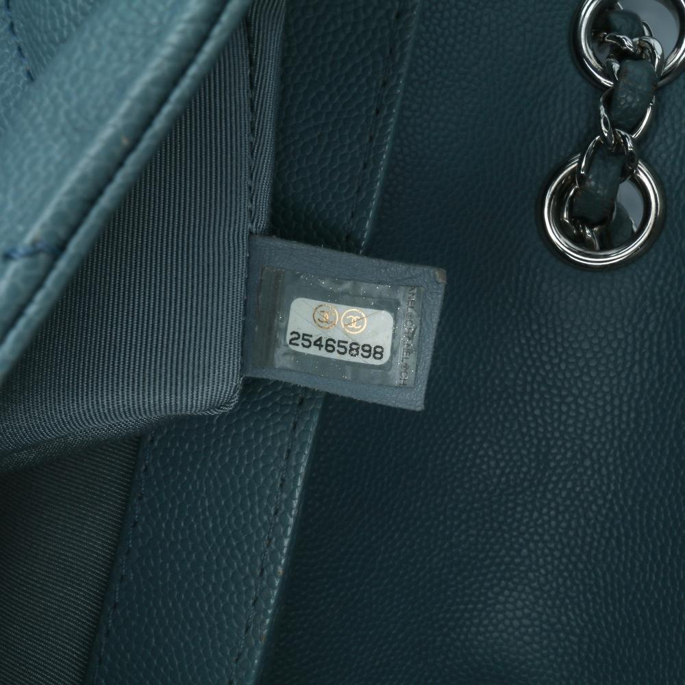 Blue Leather Chanel Flap Bag