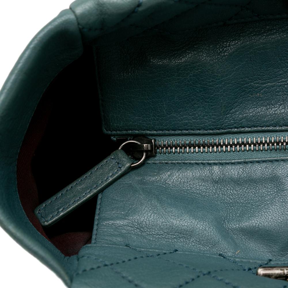 Blue Leather Chanel Flap Bag