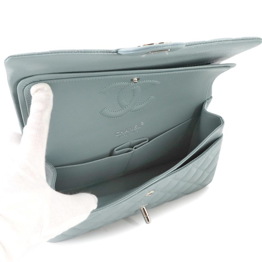 Blue Leather Chanel Shoulder Bag