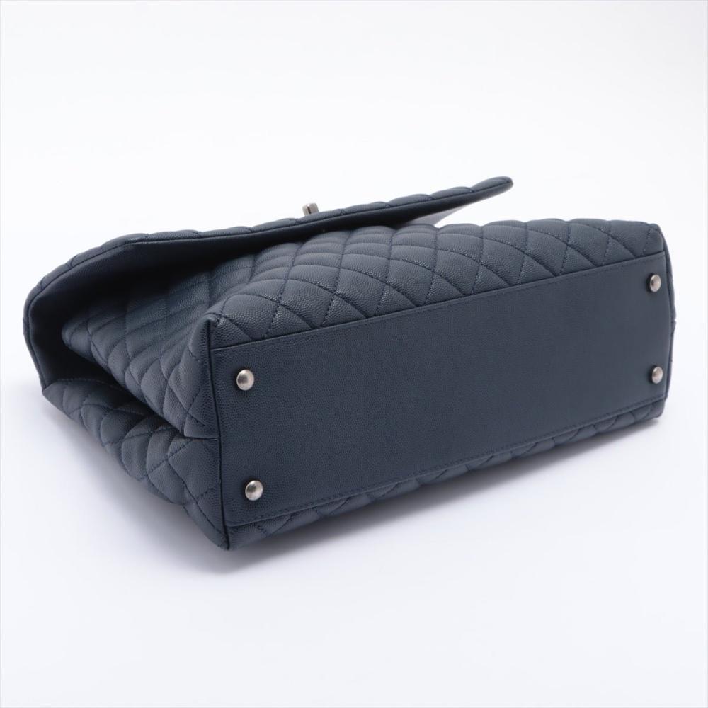 Blue Leather Chanel Flap Bag