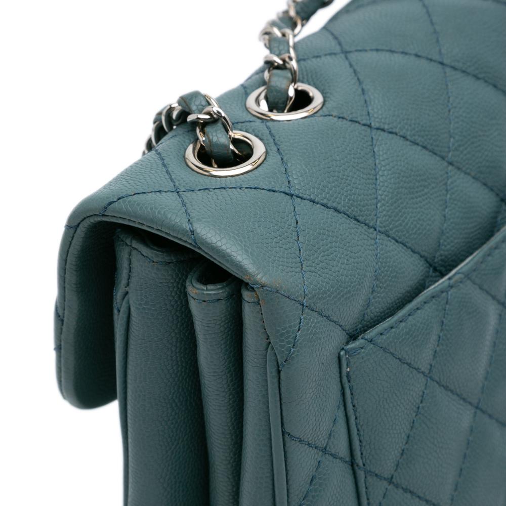 Blue Leather Chanel Flap Bag