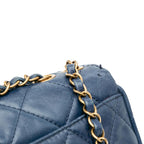 Blue Leather Chanel Flap Bag