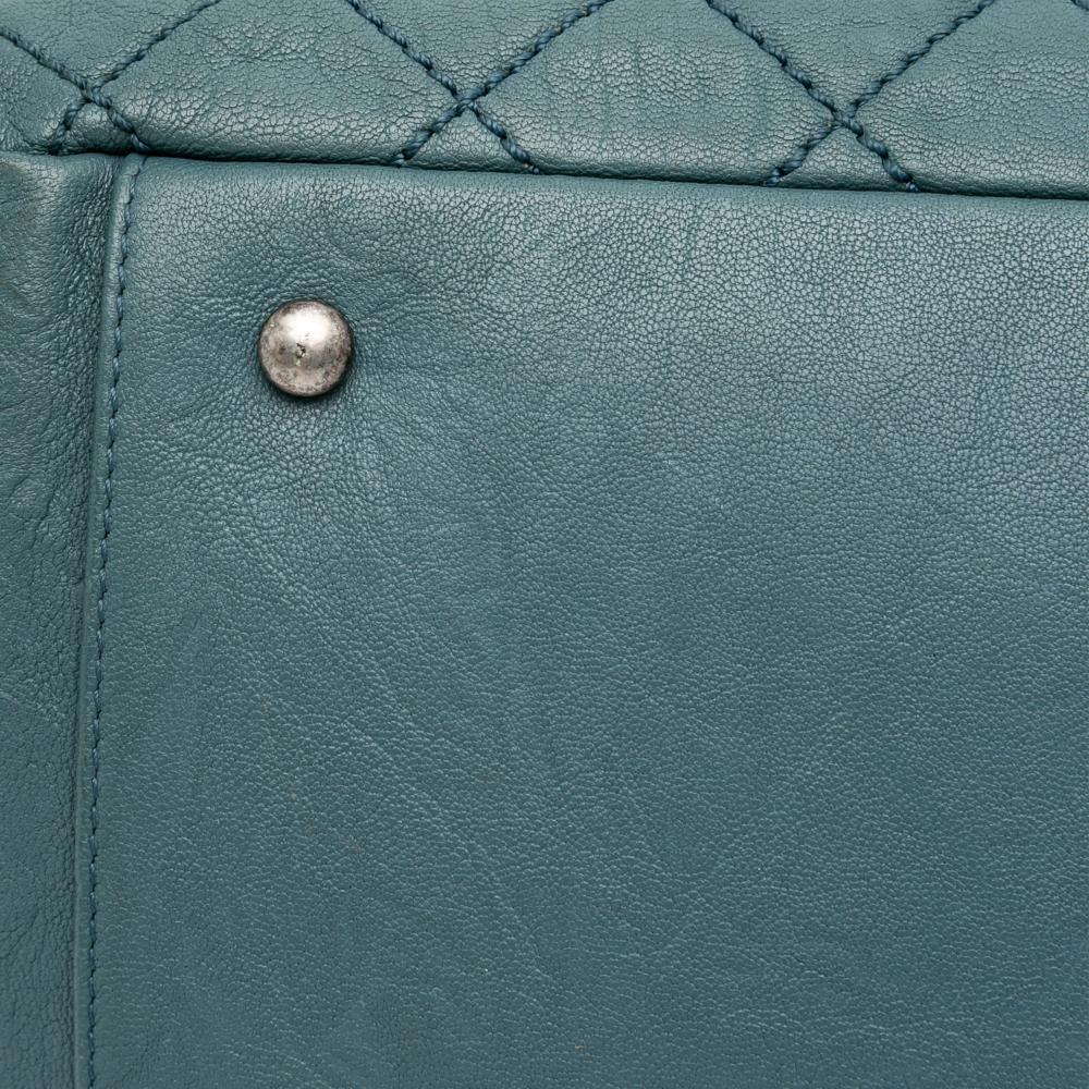 Blue Leather Chanel Flap Bag