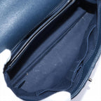 Blue Leather Chanel Flap Bag