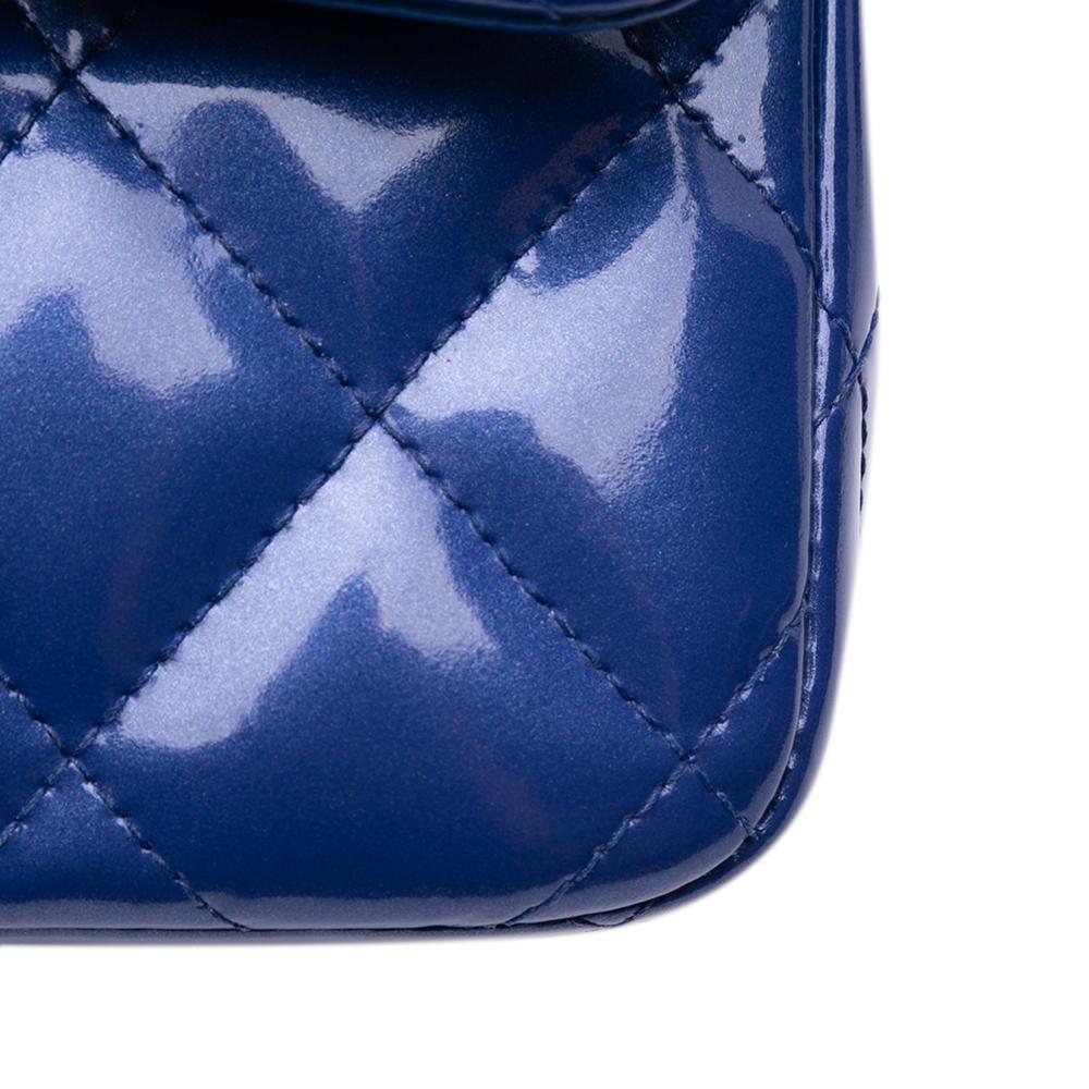 Blue Leather Chanel Flap Bag