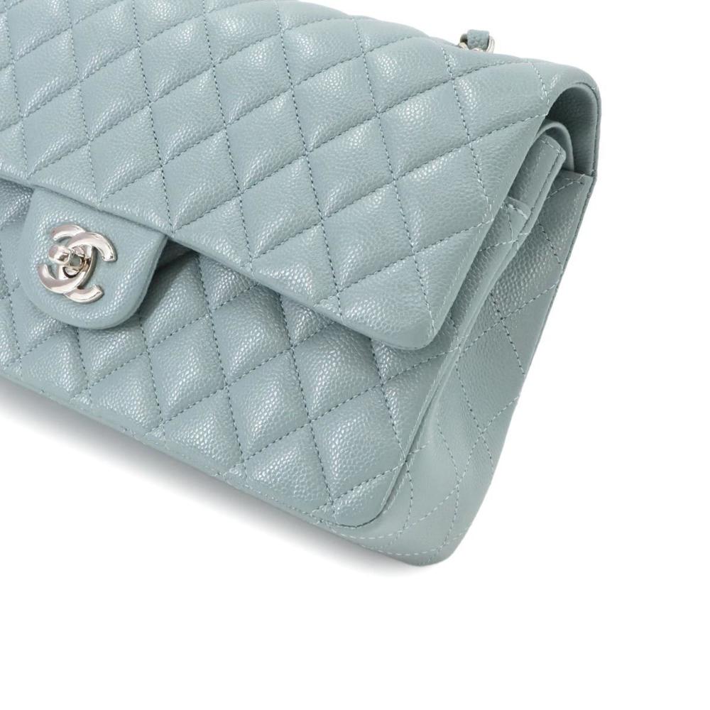 Blue Leather Chanel Shoulder Bag