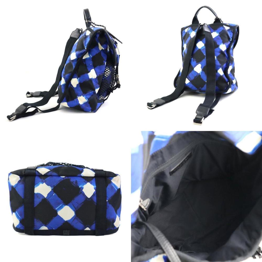 Blue Nylon Chanel Backpack