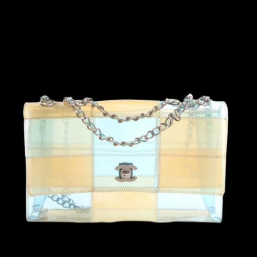 Blue Plastic Chanel Flap Bag