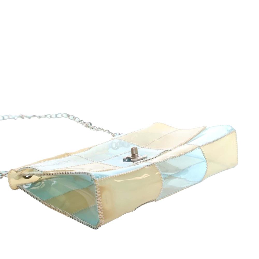 Blue Plastic Chanel Flap Bag