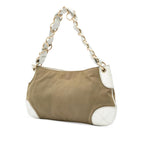 Brown Canvas Chanel Shoulder Bag