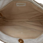Brown Canvas Chanel Shoulder Bag