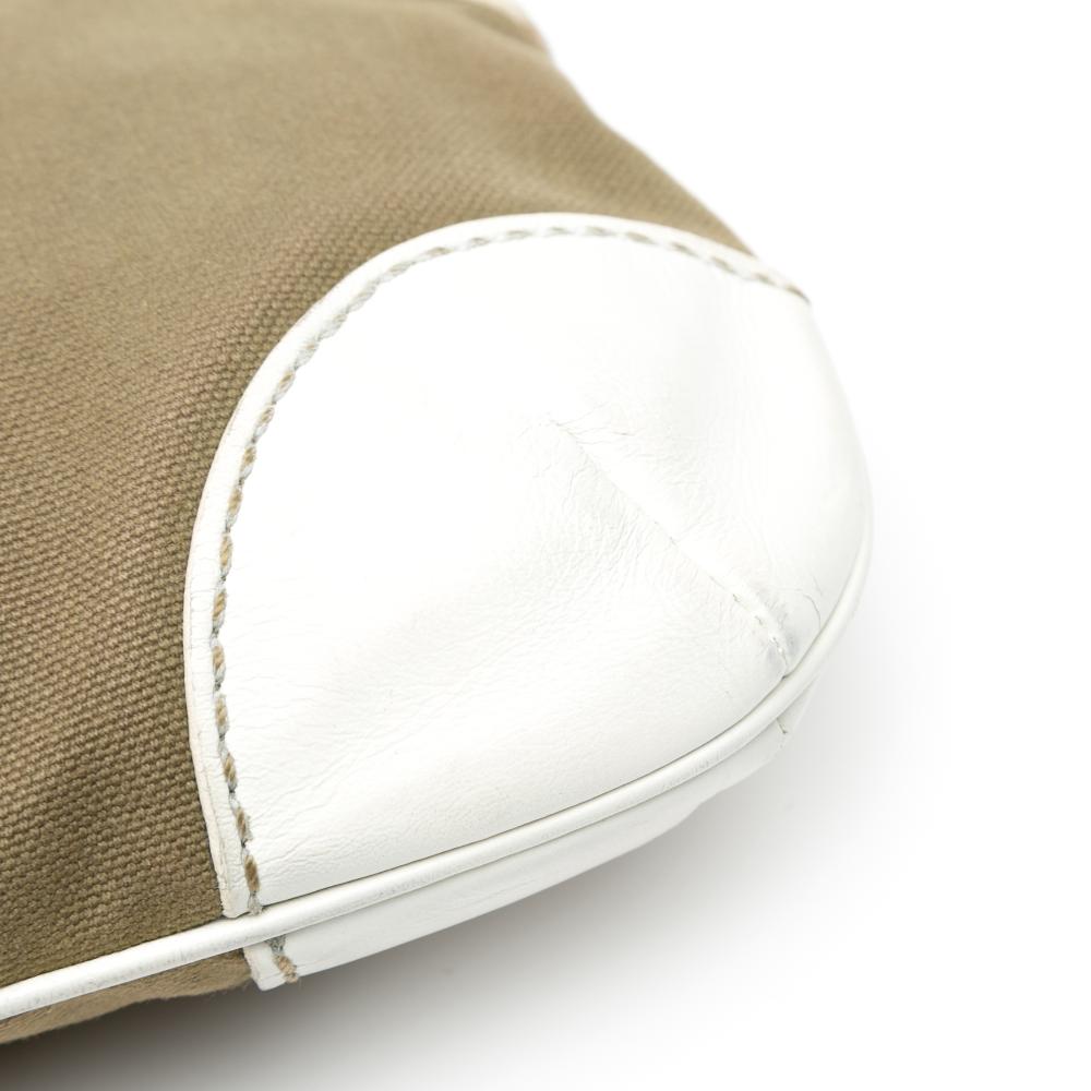Brown Canvas Chanel Shoulder Bag