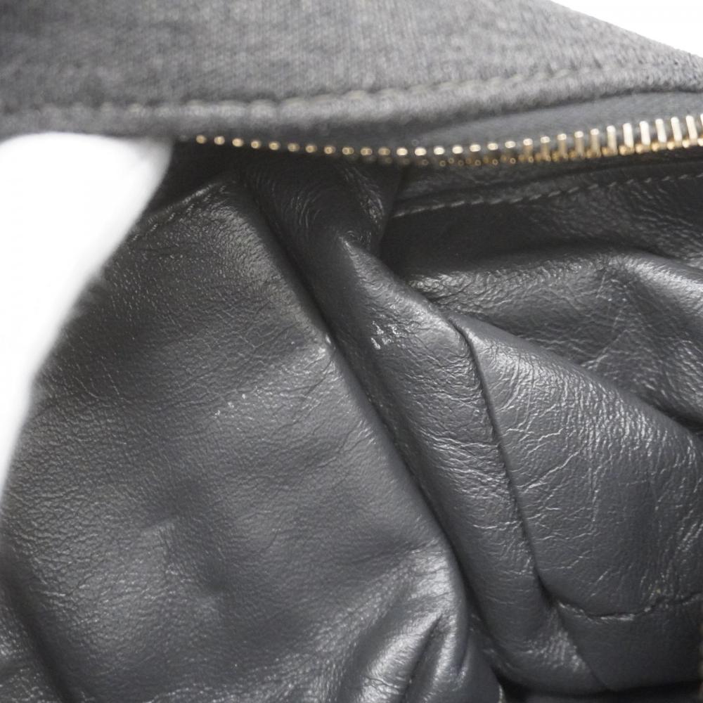 Brown Cotton Chanel Shoulder Bag