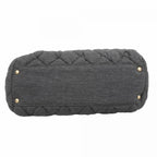 Brown Cotton Chanel Shoulder Bag