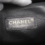 Brown Cotton Chanel Shoulder Bag