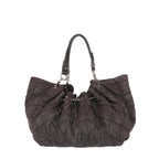 Brown Denim Chanel Shoulder Bag