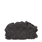 Brown Denim Chanel Shoulder Bag