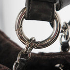 Brown Denim Chanel Shoulder Bag