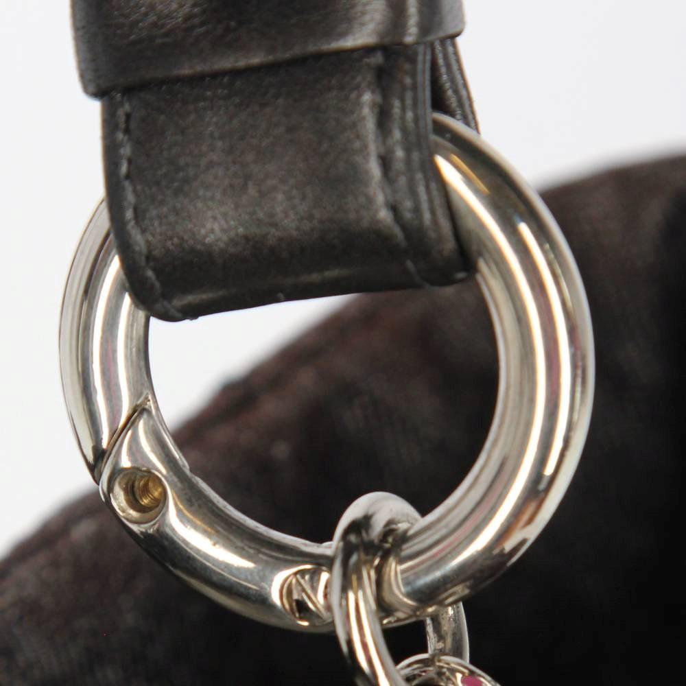 Brown Denim Chanel Shoulder Bag