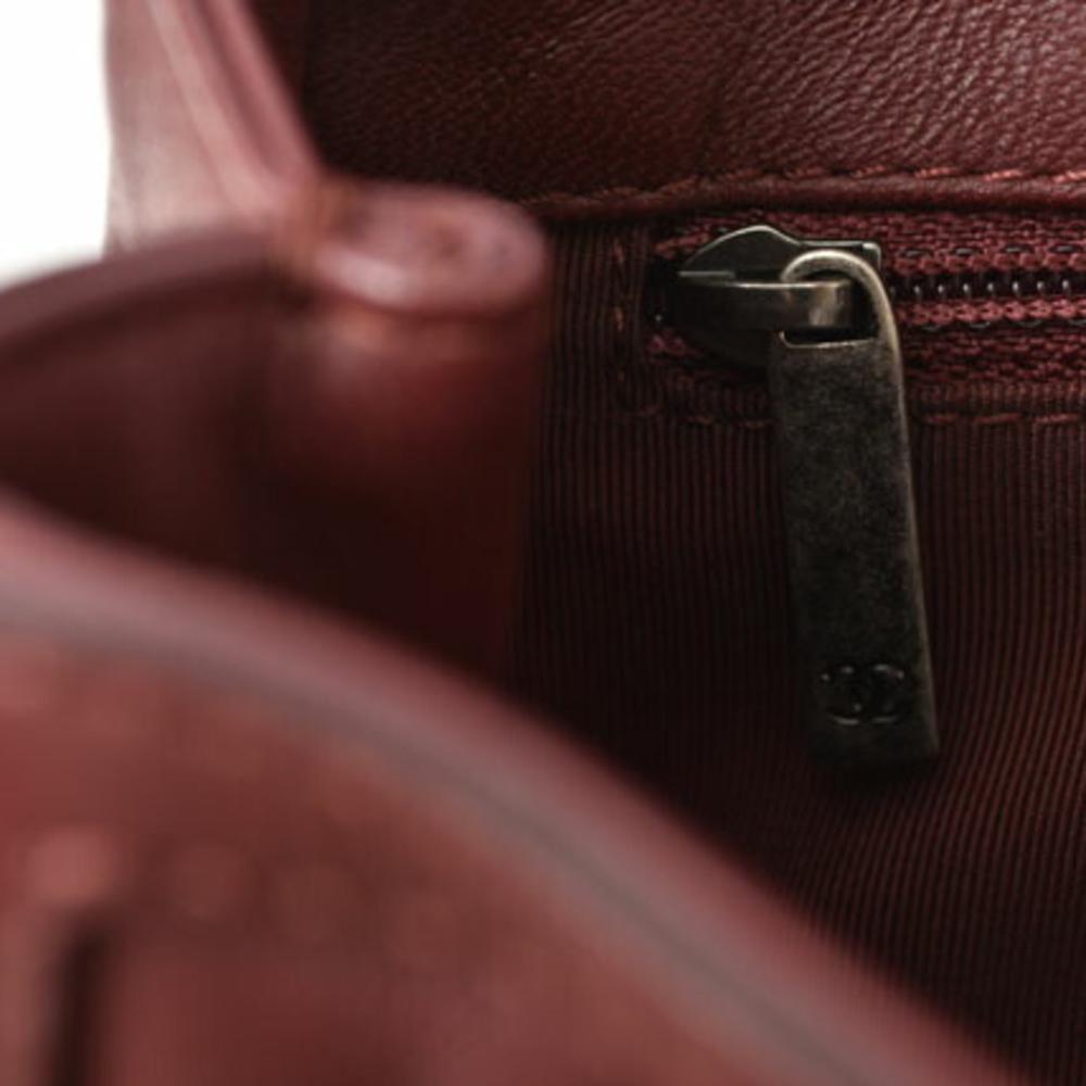 Brown Fabric Chanel Shoulder Bag