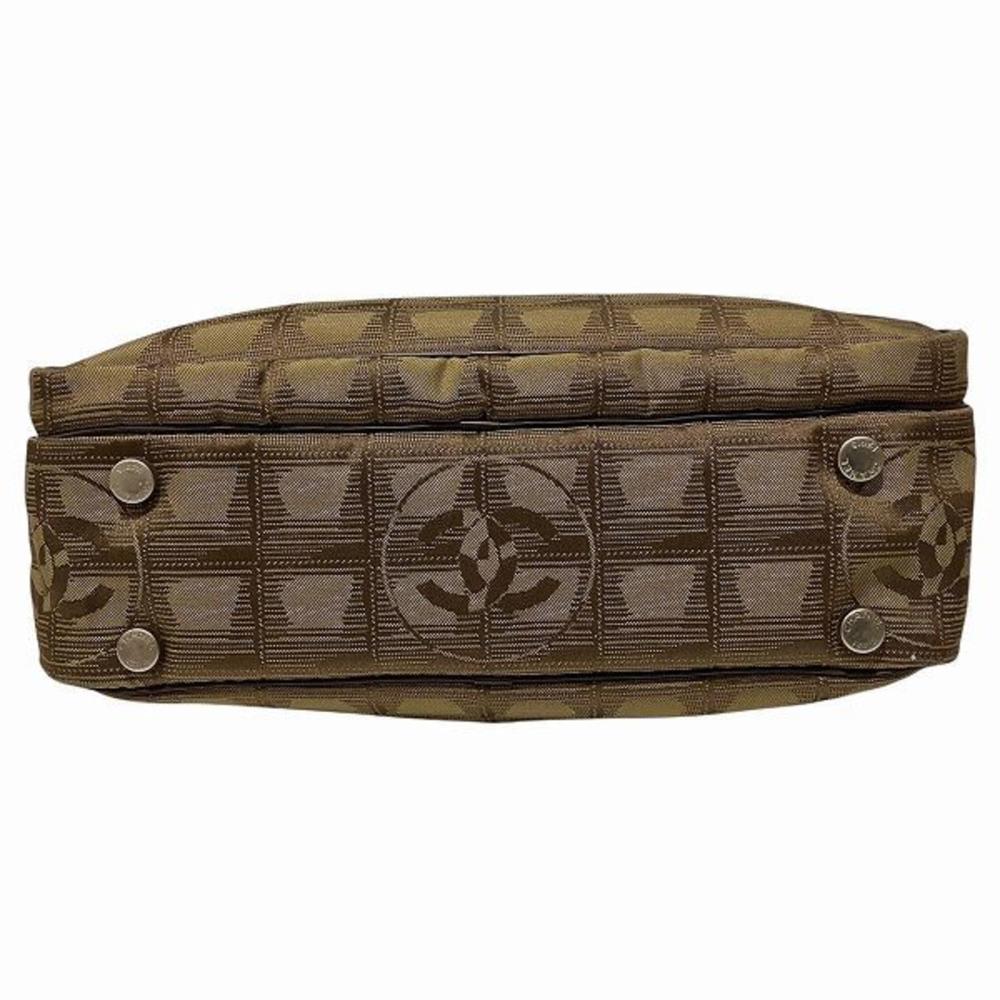 Brown Fabric Chanel Travel Line